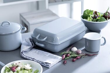 Сковорода для омлета 22 см, эмалированная, серая Riess 0291-065