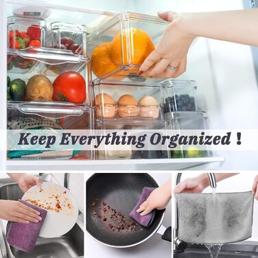 Набор контейнеров для холодильников 9 предметов Masthome