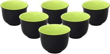 Керамический набор Tea4chill &quot;Nelly&quot;, заварочный чайник с подогревом 1.5 л, 6 чашек по 120 мл, зеленый