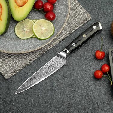 Универсальный кухонный нож из дамасской стали 13 см VG10 PAUDIN