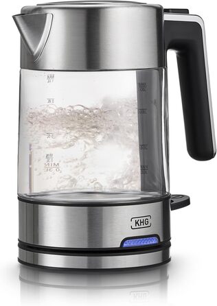 KHG Электрочайник 1 л 2200 Вт стекло/нержавеющая сталь WK-106 GE KHG