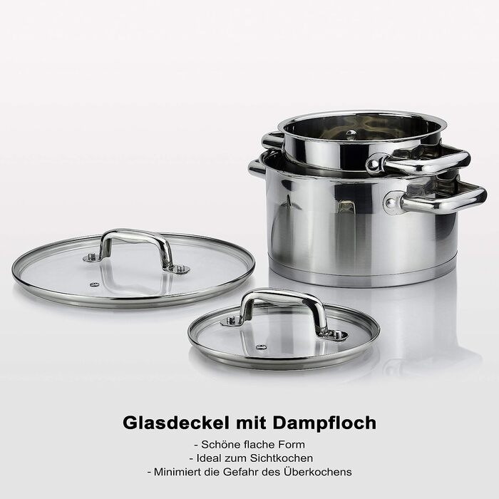 Набор из 5 кастрюль Linnuo