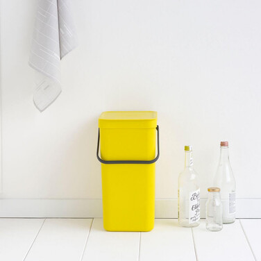 Мусорное ведро 16 л желтое Sort&amp;Go Brabantia