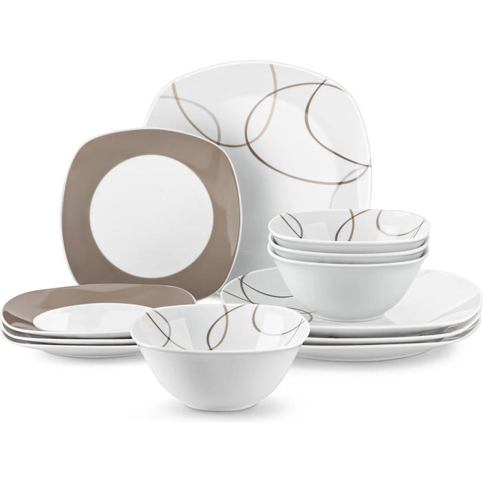 Столовый сервиз на 4 персоны/12 предметов Nikita Veweet