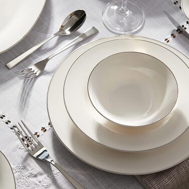 Набор столовой посуды на 12 человек 56 предметов Lexi Platinum KARACA