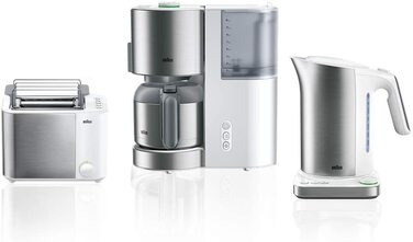 Тостер Braun HT5010 WH IDCollection / 100 Вт / на 2 ломтика / с насадкой для булочек и функцией размораживания