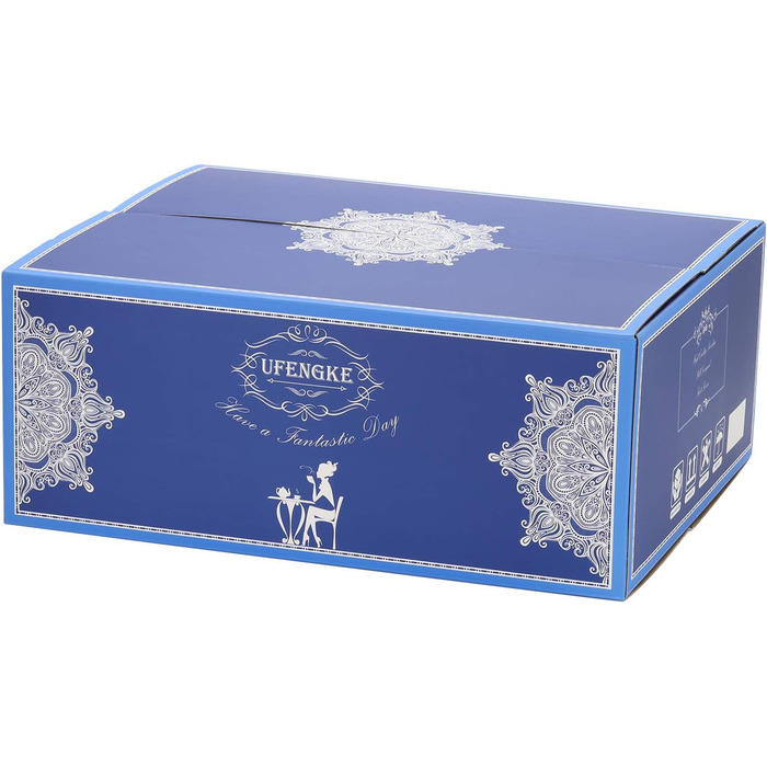 Кофейный сервиз из костяного фарфора Ufengke из 15 предметов