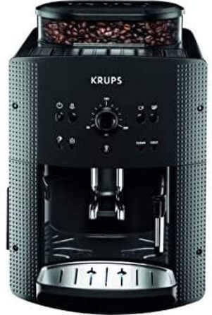 Кофемашина на 2 чашки 1450 Вт, черная EA 810B Krups