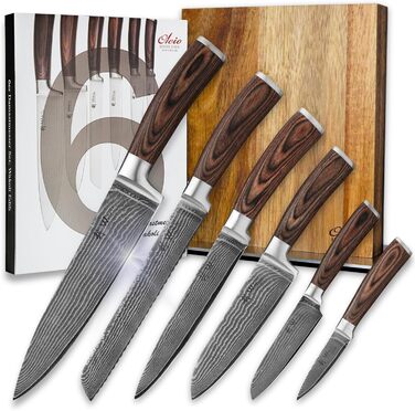 Набор ножей с магнитным держателем 7 предметов Wakoli