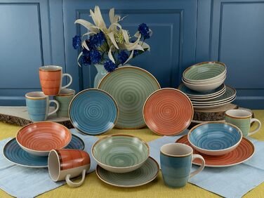 Столовый сервиз из керамогранита на 6 человек 24 предмета Country Series CreaTable