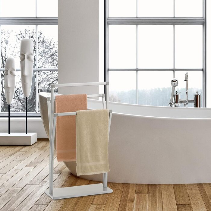 Вешалка для полотенец с 3 перекладинами 86,5 x 50 x 20 см Silver Relaxdays