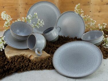 Столовый сервиз на 4 человека 16 предметов Grey Loft Stone Series CreaTable