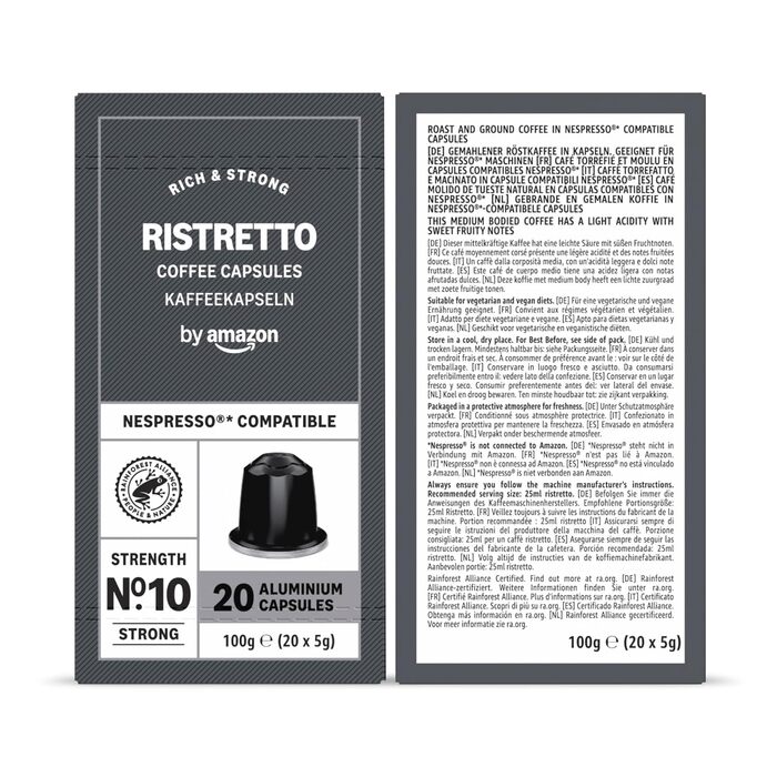 Набор алюминиевых кофейных капсул 5 х 20 шт. Variety Pack Nespresso by Amazon