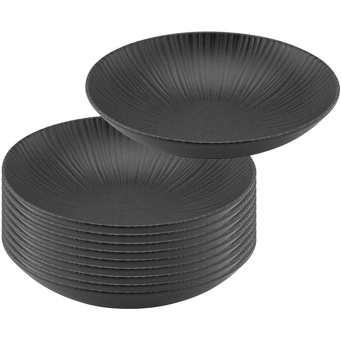 Набор тарелок из керамогранита 22 см 10 предметов CreaTable