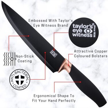 Набор ножей с подставкой 5 предметов Taylor's Eye Witness