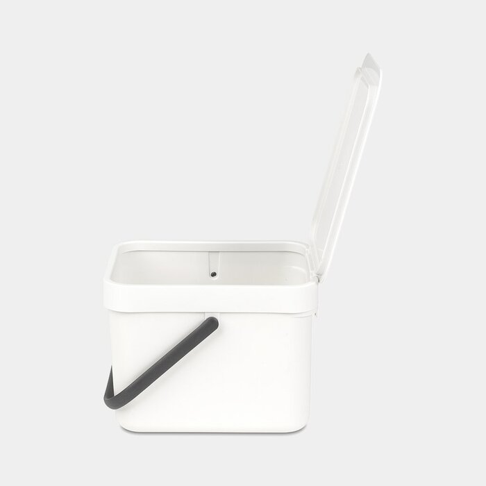 Мусорное ведро 6 л белое Sort&amp;Go Brabantia