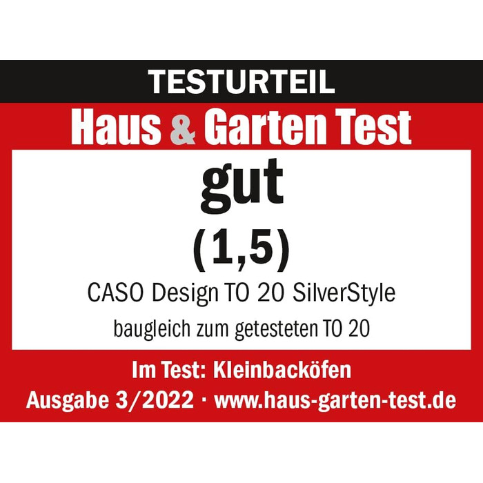 Духовка TO 20 SilverStyle Design CASO