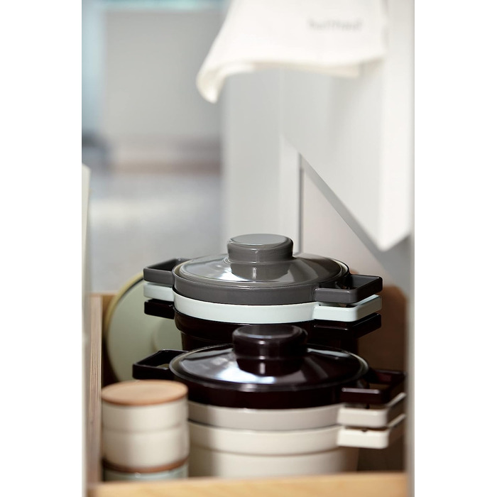 Кастрюля 1.2 л 20 см, эмалированная, черная Riess Aromapots 015042