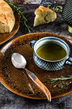 Набор ложек для супа 6 предметов, оливковое дерево Luxury Line Laguiole Style de Vie