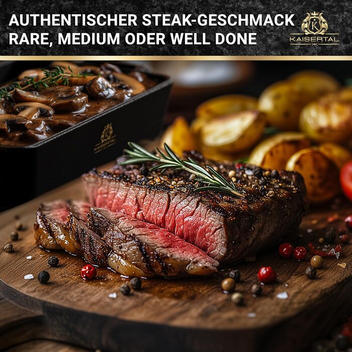 KAISERTAL Набор из 2 сервировочных сковород чугун/дерево KAISERTAL