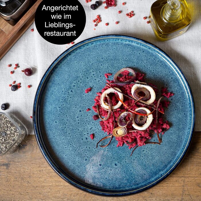 Набор посуды на 6 персон 18 предметов Blue Solid Moritz & Moritz