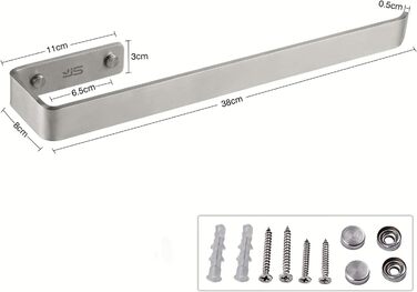 Набор вешалок для полотенец 38 см 2 предмета ‎JS