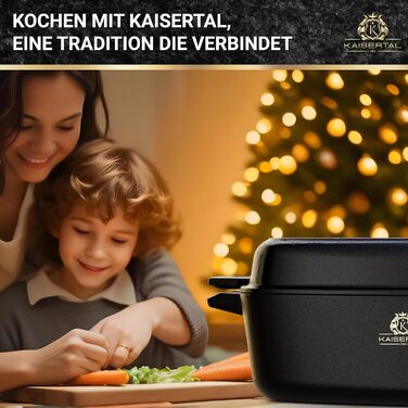 KAISERTAL Жаровня с крышкой 32 х 24 см/10 л чугунная KAISERTAL