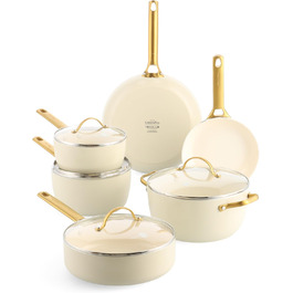 Набор кухонной посуды 10 предметов Cream White Reserve GreenPan