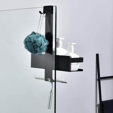 Душевая полка 40 х 30 х 15 см Matt Black HomeHeng