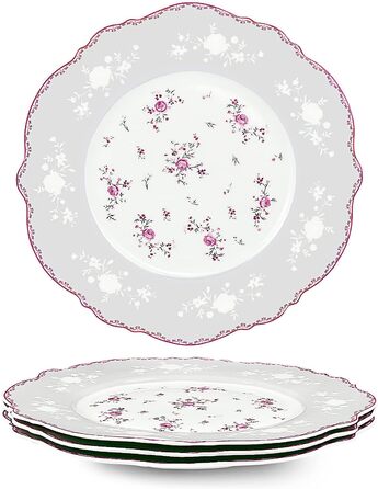 Набор фарфоровых тарелок 208 мм, 4 предмета Fanquare