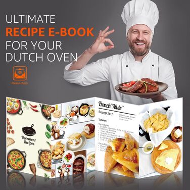 Чугунная голландская печь 5,6 л Black Overmont