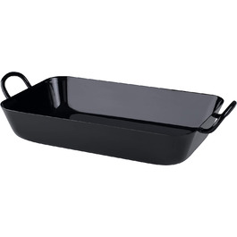 Блюдо для запекания 37 x 22 см, эмаль, черная Riess 0453-022