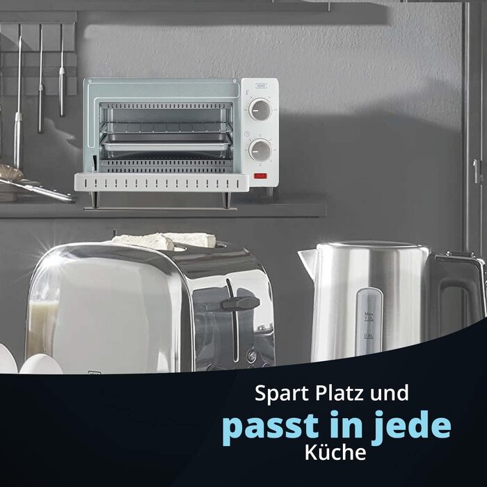 KHG Мини-духовка 36,5 х 27 х 22 см 650 Вт металл/стекло белая KHG