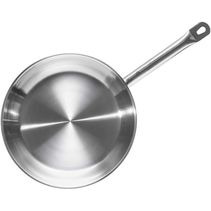 Сковорода 24 см нержавеющая сталь серебро Industar Gastrosus