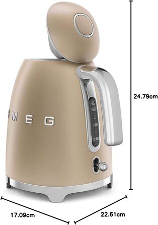 Электрочайник 1,7 л Champagne Smeg