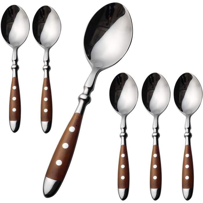 Набор чайных ложек 15 см 12 предметов Wood Berlin Series Alata