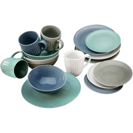 Столовый сервиз на 4 человека 16 предметов Allegra Colours CreaTable