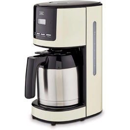 KHG Кофемашина 1,5 л 900 Вт нержавеющая сталь/пластик Cream KHG