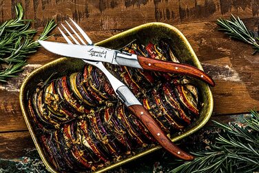 Набор ножей для стейка с футляром 6 предметов Rose Wood Luxury Line Laguiole