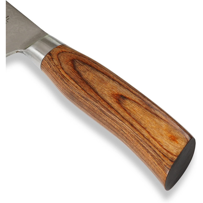 Профессиональный поварской нож из настоящей дамасской стали 20 см Wakoli EDIB Pro Kiritsuke