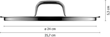 Стеклянная крышка WMF Fusiontec Mineral Pro, 24 см