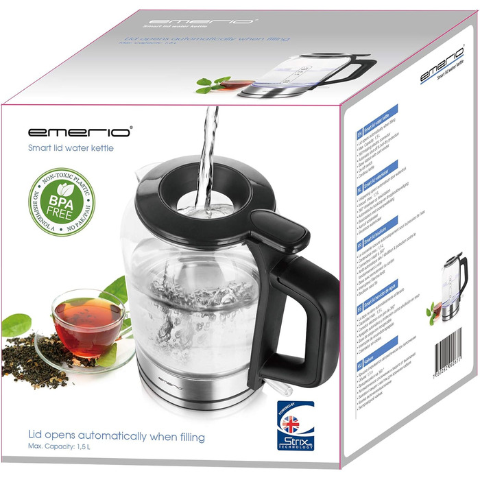 Умный чайник 1,5 л 2200 Вт Emerio