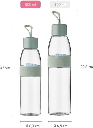 Бутылка для воды 0,5 л Nordic Blue Ellipse Mepal