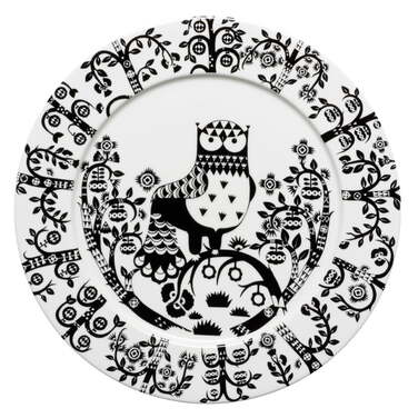 Блюдце к чашке для кофе Ø 15 см черно-белое Taika Iittala