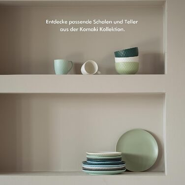 KIVY Набор чашек из 6 чашек для кофе 400 мл цветная керамика KIVY