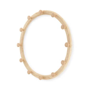 Вешалка для одежды 12 крючков, круглая Natural Slinka Umbra