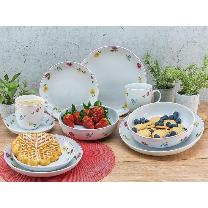 Столовый сервиз на 2 человека 10 предметов Allround Summer Time CreaTable