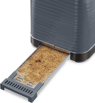 Тостер Russell Hobbs Inspire / на 2 ломтика / с насадкой для булочек / 6 ступеней / функция размораживания и разогрева