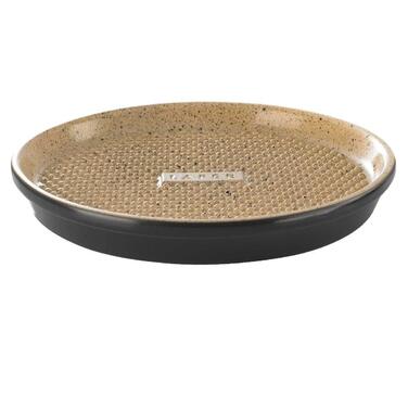 Блюдо для гриля с круглой решеткой круглое, 31,5 см, бежевое/черное, Lafer BBQ Römertopf