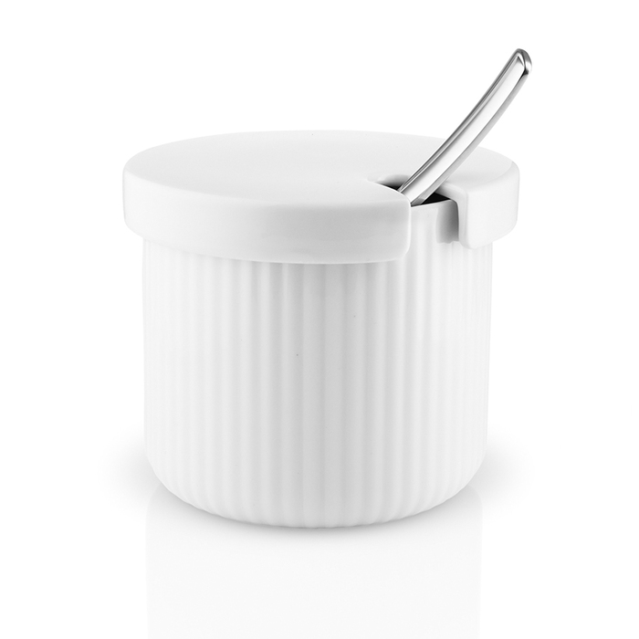 Сахарница с ложкой 8x10x14,1 см белая Legio Nova Eva Solo